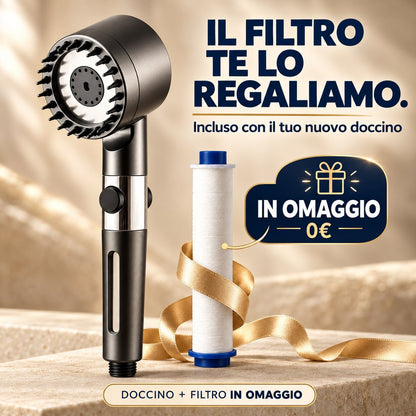 Acquaviva-Soffione Doccia Anticalcare +1 filtro